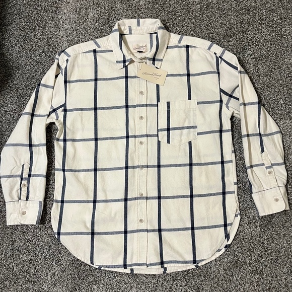 Universal Thread long-sleeve flannel button-up shirt, Women S, NWT - Picture 1 of 12